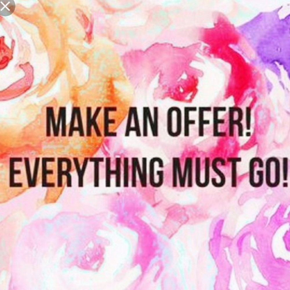 Everything must go!